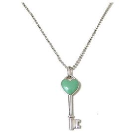 Tiffany & Co Collier motif clé en cœur Tiffany Blue Bleu