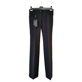 DOLCE & GABBANA WOOL PANTS. Black
