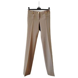DOLCE & GABBANA WOOL FABRIC PANTS. Beige