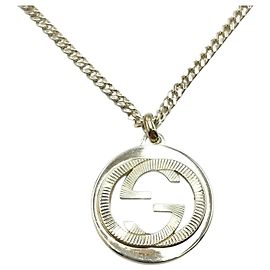 Collana da uomo Gucci con logo G intrecciato Argento