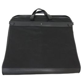 NEW MONTBLANC NIGHTFLIGHT 118263 CLOTH & LEATHER SUIT BAG Black
