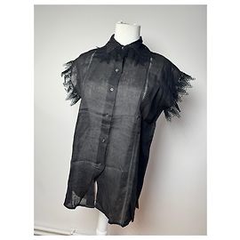 Top in lino vintage Gucci Nero M Nero