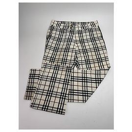 Calça Vintage Burberry Nova Check Bege M Bege