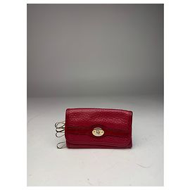 Autre Marque Vintage Dior Leather Key Holder Red Red