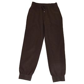 Loro Piana Dark Brown Wool Pecora Nera Fleece Jogger Pants Dark brown