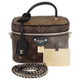Louis Vuitton Monogram Reverse Canvas Vanity PM Kettenhandtasche Andere