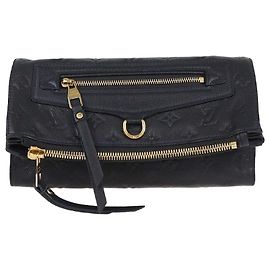 Louis Vuitton Bleu Infini Monogram Empreinte Leather Petillante Clutch Other