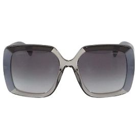 Chanel Grey/Black Acetate Gradient CC Crystal Square Sunglasses Black Grey