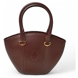 Bolsa de couro Bordeaux Cartier Bordeaux
