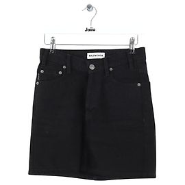 Balenciaga Mini gonna nera in cotone Nero