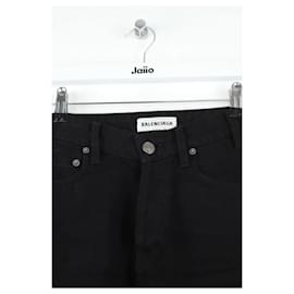 Balenciaga-Black cotton mini skirt-Black