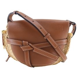 Bolsa de Ombro Loewe Gate Small Marrom