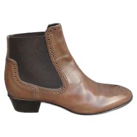 Autre Marque AGL Ankle Boots Light Brown Leather Light brown