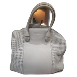 Furla Leather Handbag White Eggshell White Eggshell