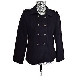 Pablo De Gerard Darel Short black caban Pablo Gérard Darel in virgin wool Size 38 M Black