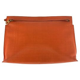 Loewe Leder Anagram Clutch Tasche Orange