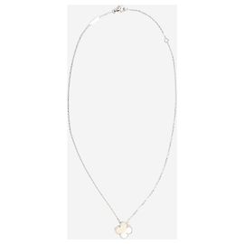 Van Cleef & Arpels Pendentif Alhambra vintage en argent Argenté