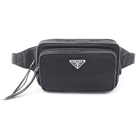 Prada TESSTO ＋ SAFFIANO Bauchtasche Schwarz
