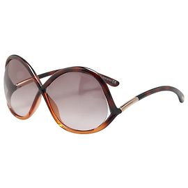 TOM FORD Ivanna Sunglasses Brown Dark red
