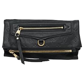 Louis Vuitton-Clutch Petillante Louis Vuitton em couro Monogram Empreinte-Preto