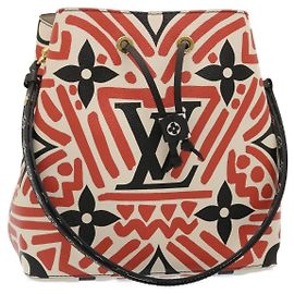 Sac à main Louis Vuitton NeoNoe Édition Limitée Monogram Géant Crafty MM Rouge