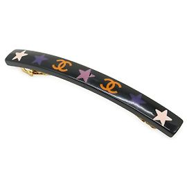 Fermaglio per capelli Chanel Coco Mark Star Nero