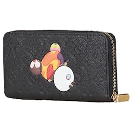 Louis Vuitton-Louis Vuitton Zippy Wallet Monogram Empreinte Long Wallet Limited-Black,Other