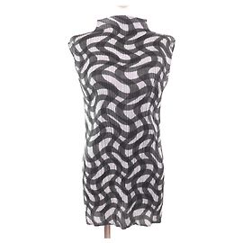 Polyesterkleid ISSEY MIYAKE PP73-JK782 Braun Schwarz