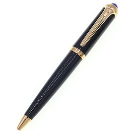 Cartier R de Ballpoint Pen OP000210 Black Golden