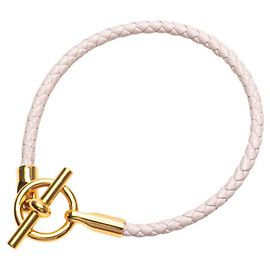 Pulseira Charm Grennan Hermès Rosa Dourado