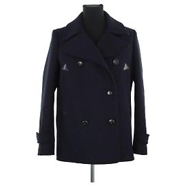 Bash Cappotto di lana nero Nero