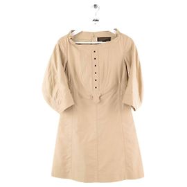 Louis Vuitton Vestido de algodón beige Beige