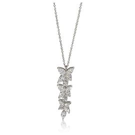 Tiffany & Co. Platinum Diamond Victoria Mixed Cluster Drop Pendant Other