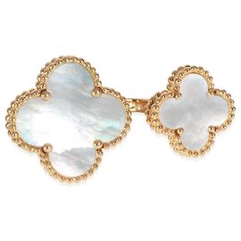 Anello tra le dita Magic Alhambra in oro giallo e madreperla di Van Cleef & Arpels Altro