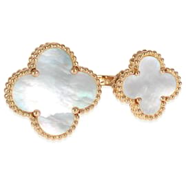 Van Cleef & Arpels Yellow Gold Mother Of Pearl Magic Alhambra Between The Finger Other