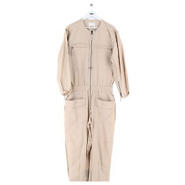 Isabel Marant Macacão de algodão bege Bege