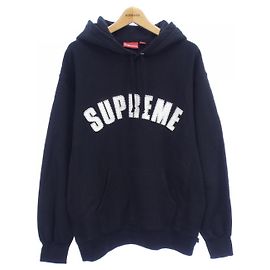 Sweat à capuche logo perle Supreme Noir