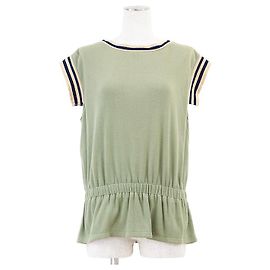 Top de algodón Chanel P55591 Verde