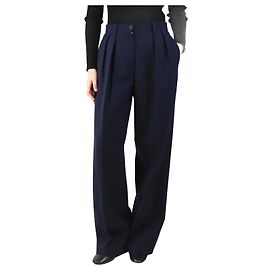 The row Marineblaue weite Hose - Größe UK 8 Blau