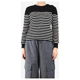 Saint Laurent-Black and white striped sweater - size M-Black