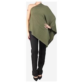 Crimson Grüner Kaschmir-Poncho - Einheitsgröße Grün