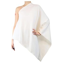 Crimson Creme Kaschmir-Poncho - Einheitsgröße Roh