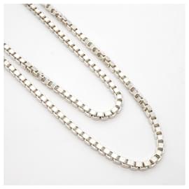 Tiffany & Co-Colar Longo Veneziano Tiffany em Prata 925-Outro