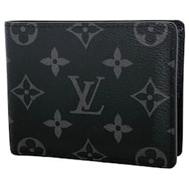 Louis Vuitton Monogram Eclipse Slender Wallet Black