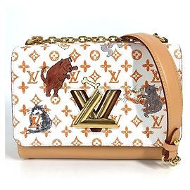 Sac à dos Twist MM en Monogram de Louis Vuitton Blanc
