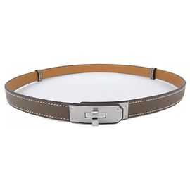 Hermès Hermes Kelly 18mm Gürtel Braun