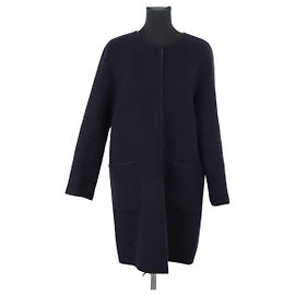 Gerard Darel Marineblauer Wollmantel Marineblau