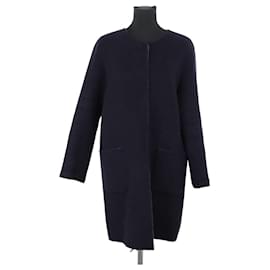 Gerard Darel Navy Wool Coat Navy blue