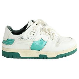 Acne White leather sneakers White