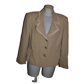 Blumarine Wool Jacket Beige Beige
